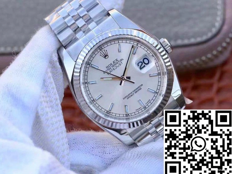 36MM AR V2 Dial Factory Silver 116234 Datejust Rolex 0109